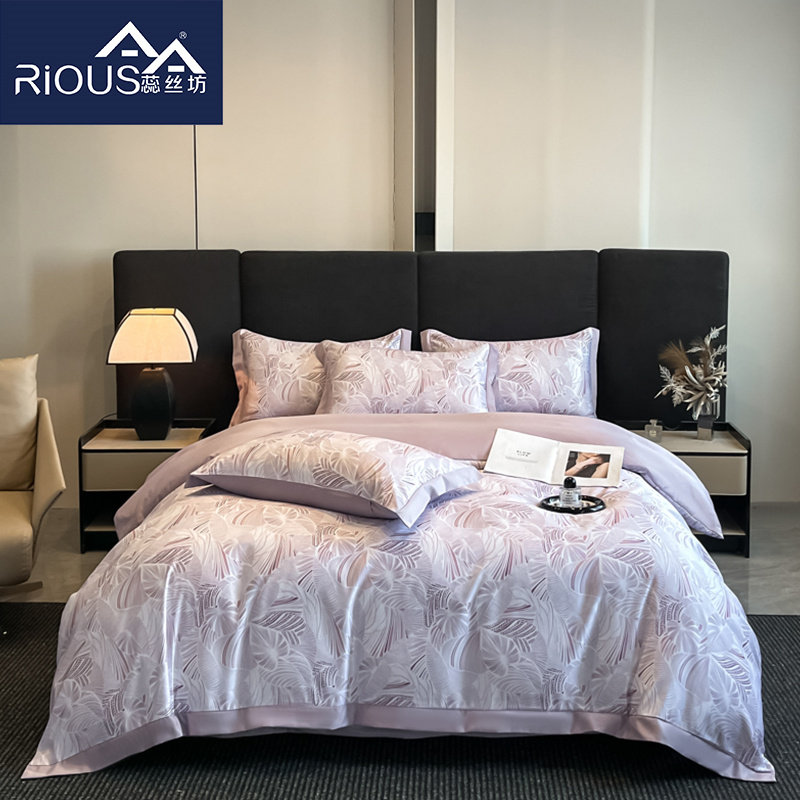 蕊丝坊家纺水洗天丝数码印花四件套-知夏系列