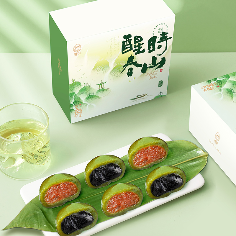 魏县雅觅醒时春山·尝鲜混合青团240g