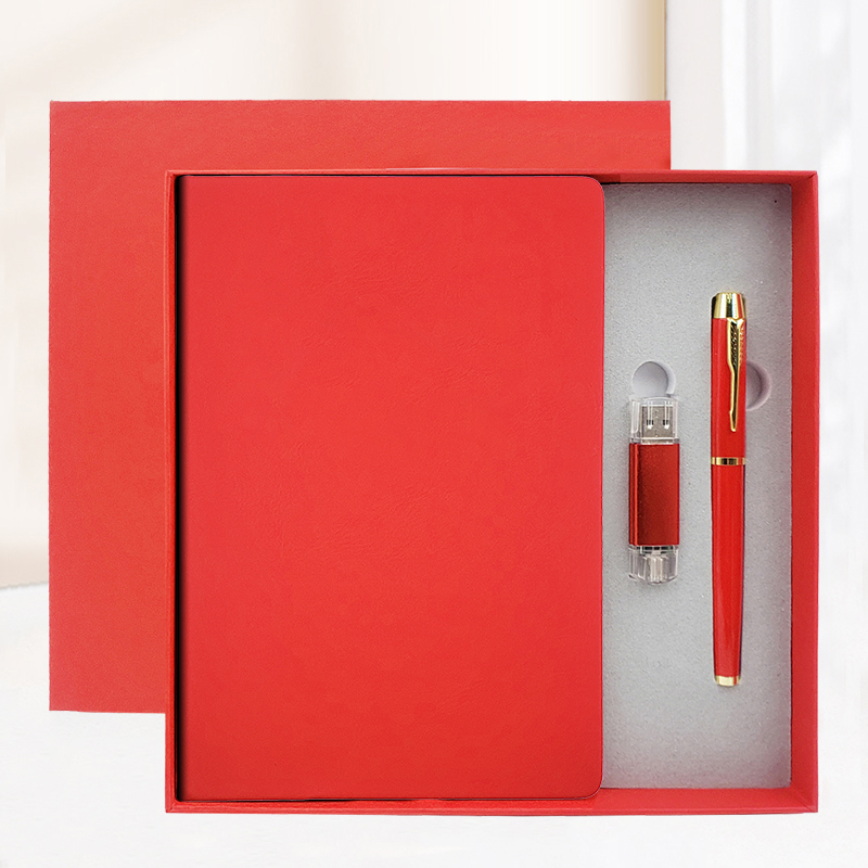 东方韵&EPOTA5硬皮笔记本U盘笔三件套套装