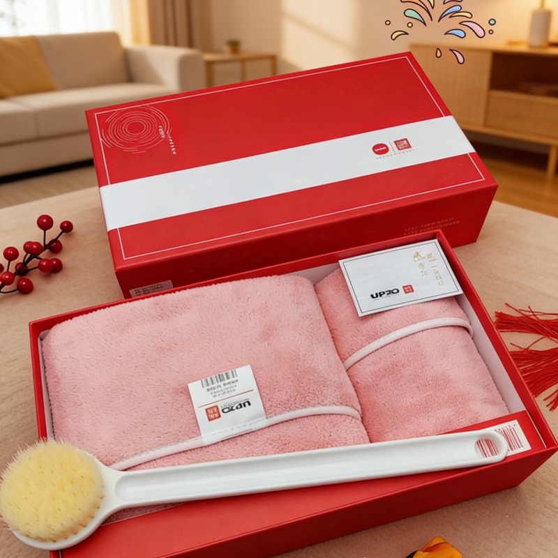 UPZO严选毛浴巾暖心套装002