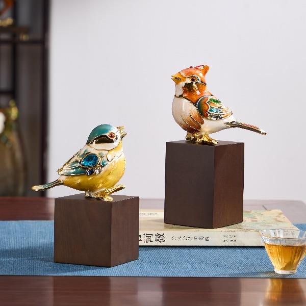 富贵鸟喜鹊报喜鸟结婚礼物送新人生日送女友老婆家居客厅装饰