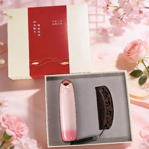 福礼掌柜红妆木韵礼盒红帕保温杯梳子礼盒