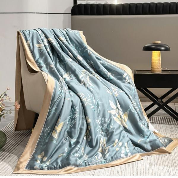 萱遇家纺60S莱赛尔凉感蛋白夏凉被X-B8009