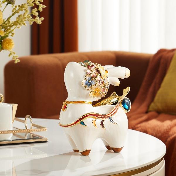 九色秘语轻奢现代电视柜家居装饰品