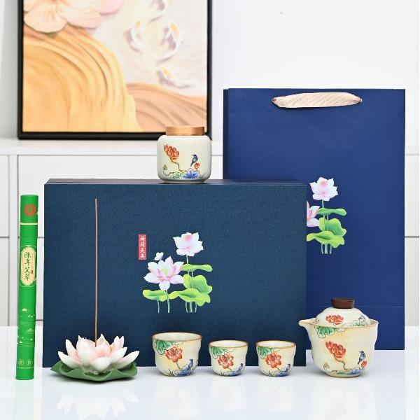 瓷语花香和和美美茶具套装