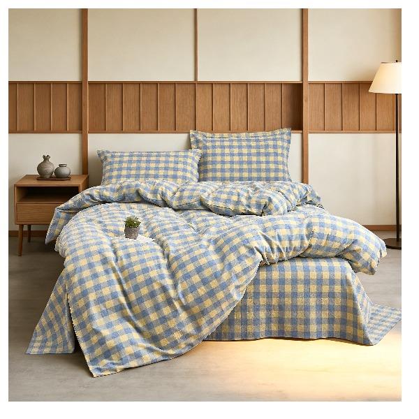 無印良品水洗色织纯棉四件套WY-260315