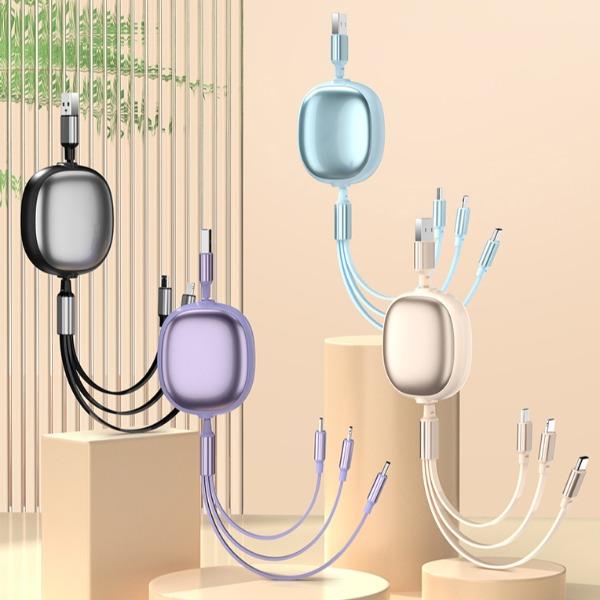 奥苏米S9商务铝合金66W快充伸缩数据线