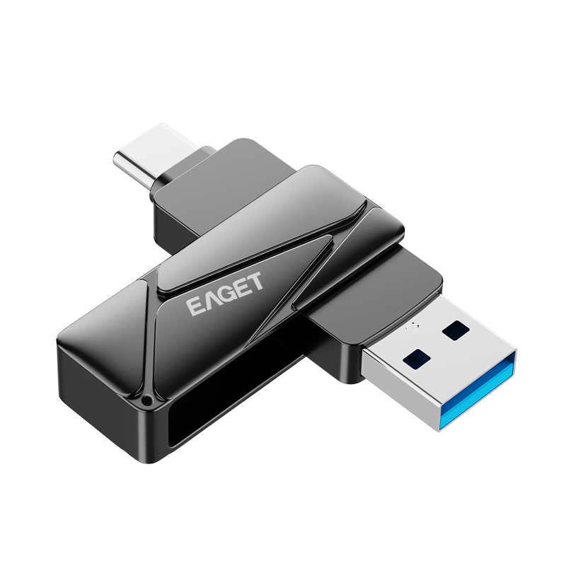 忆捷HS66极速固态U盘USB3.2手机双接口优盘1T