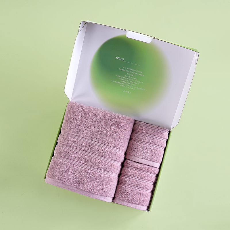 UOMI纯棉A类毛巾浴巾三件套商务礼品定制会员积分-暮云-3