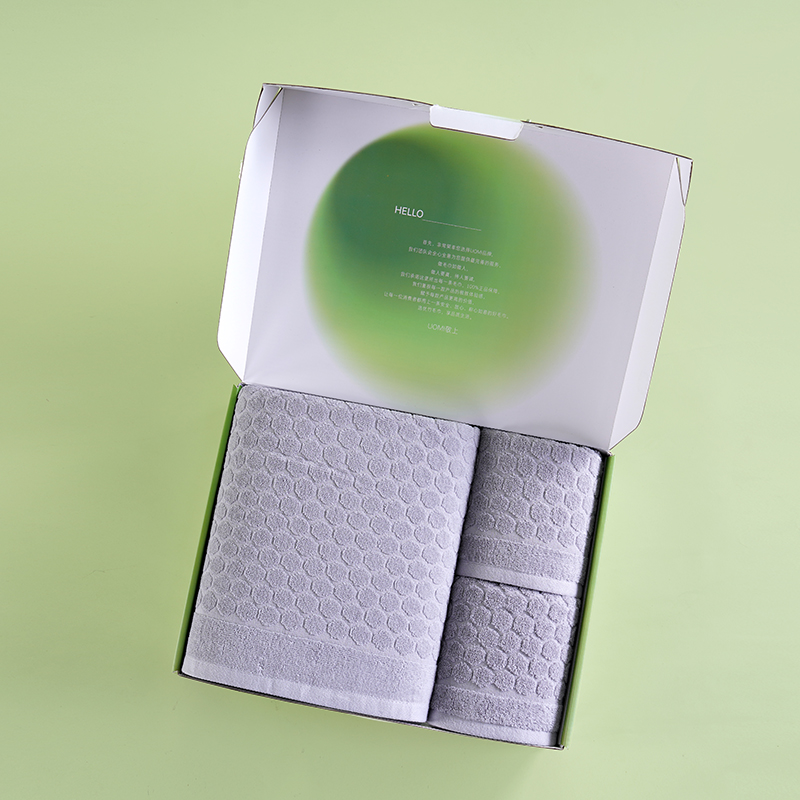 UOMI纯棉毛巾浴巾三件套会员积分福利商务定制-圆致生活-5