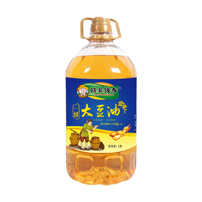 邻家饭香非转基因浸出一级大豆油5L/桶LJFX163