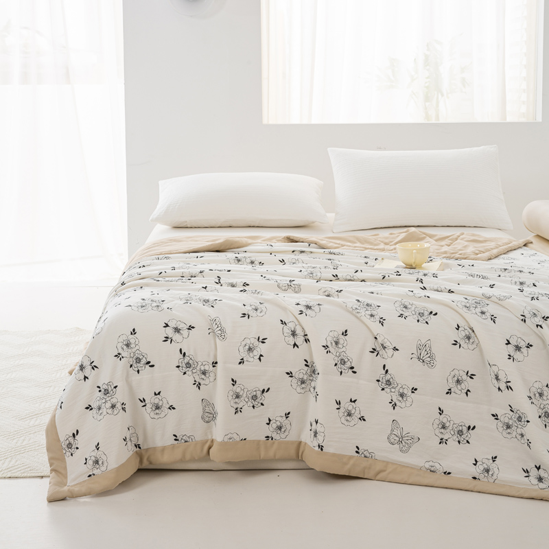 <赫兰希>森棉清透夏凉被-莫奈花园