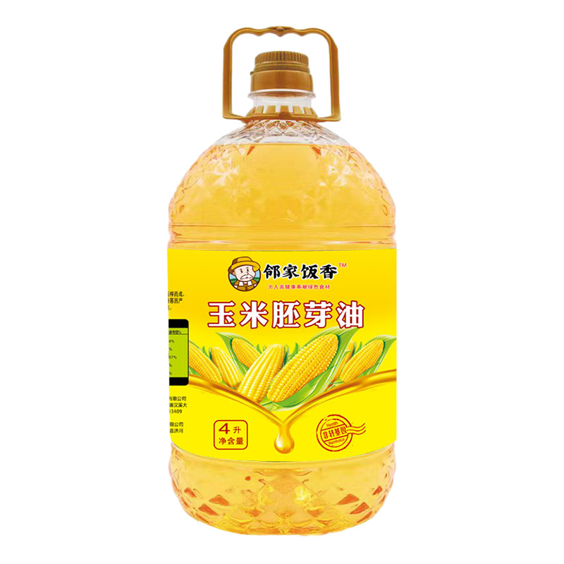 邻家饭香非转基因物理压榨一级玉米胚芽油4L/桶LJFX129