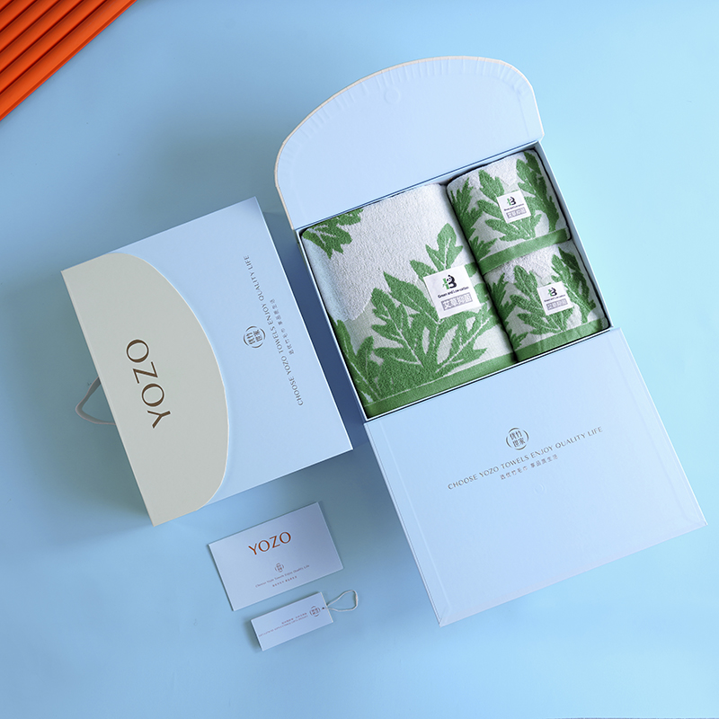 优竹世家竹纤维艾草毛巾浴巾三件套商务定制会员积分礼-艾竹-5