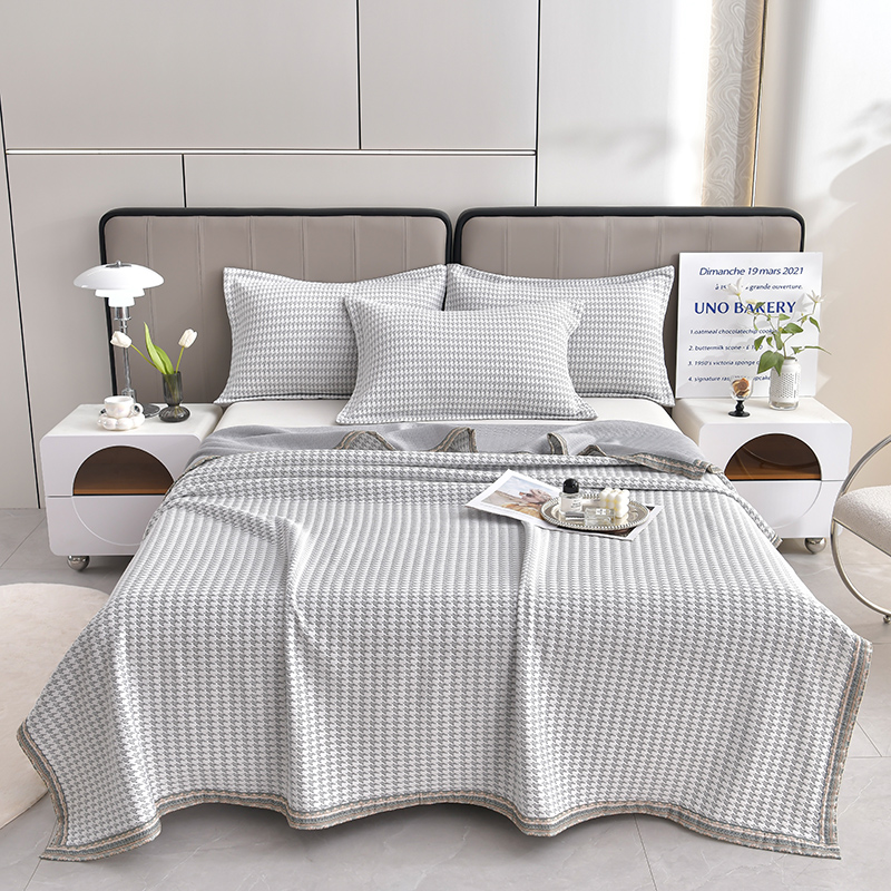 萱遇家纺艾草驱蚊针织夏被三件套X-L2929