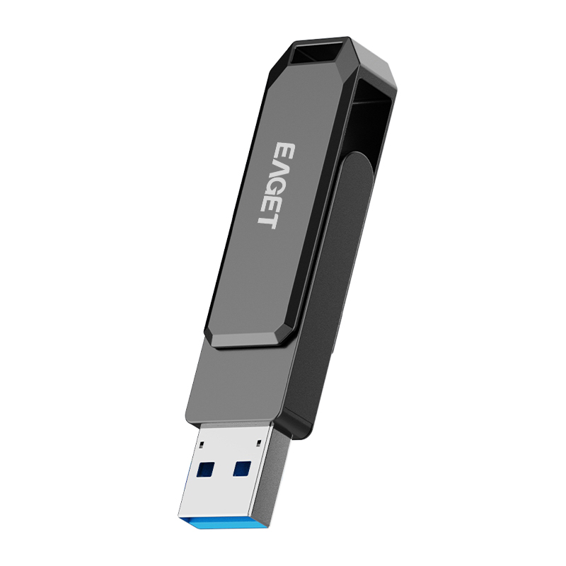 忆捷HF66USB3.2U盘高速全金属旋转优盘128G