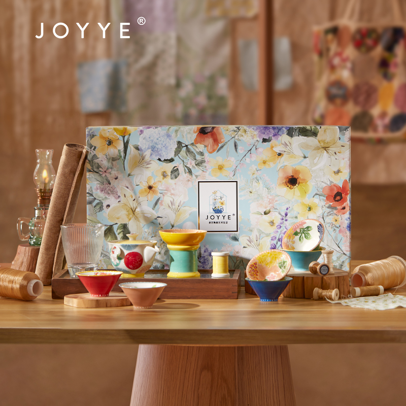 JOYYE套12布衣情艺术茶具套装