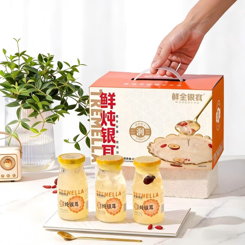 黄金果农鲜炖银耳200g*6瓶/盒