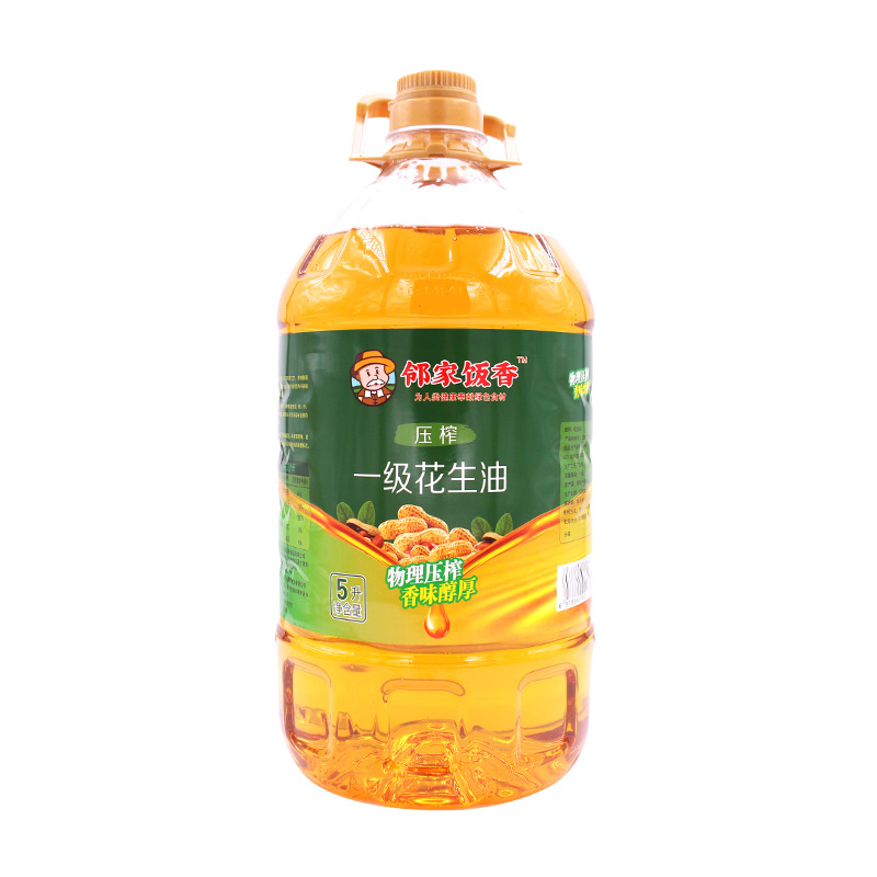 邻家饭香物理压榨一级浓香花生油精粹系列5L/桶YF186