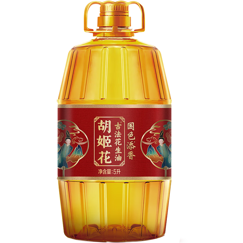 金龙鱼胡姬花国色添香古法花生油5L