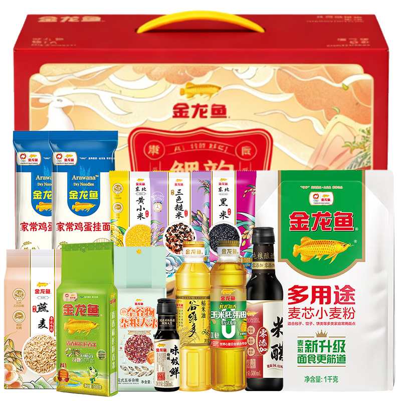 金龙鱼“鲤”韵东粮油大礼包C款