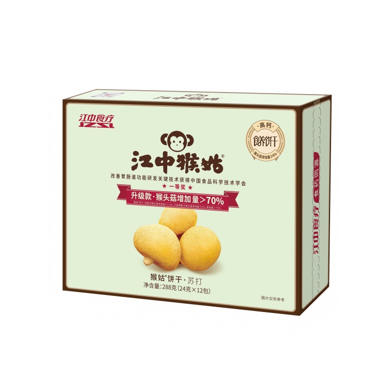 江中猴姑苏打猴姑饼干288g/盒