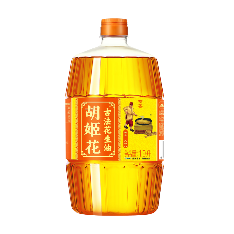 金龙鱼胡姬花古法花生油1.9L