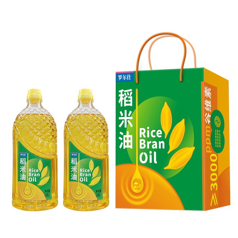 罗尔仕稻米油1.08L*2双瓶礼盒装