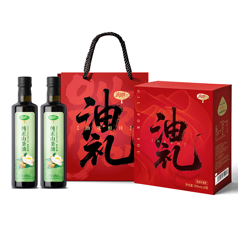 润心（RunXin）纯正山茶油500ml*2