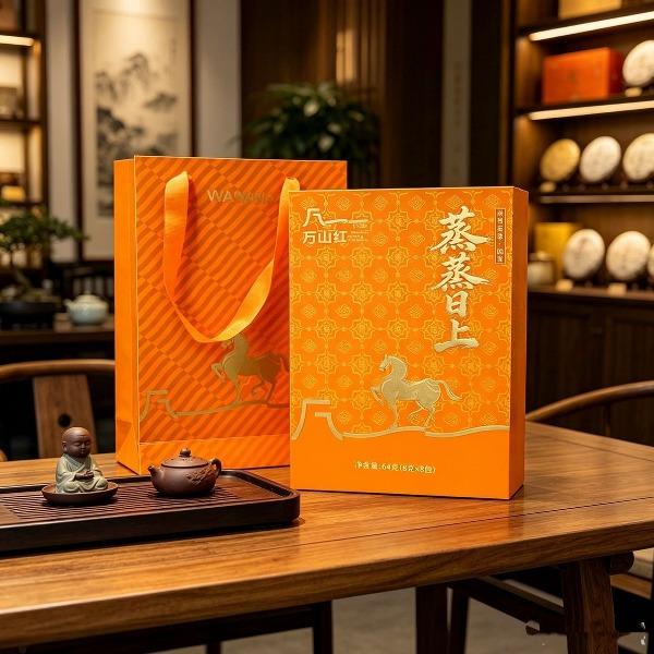 八万万山红蒸蒸日上武夷岩茶64克