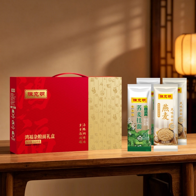 陈克明鸿福杂粮面礼盒（3.2KG）