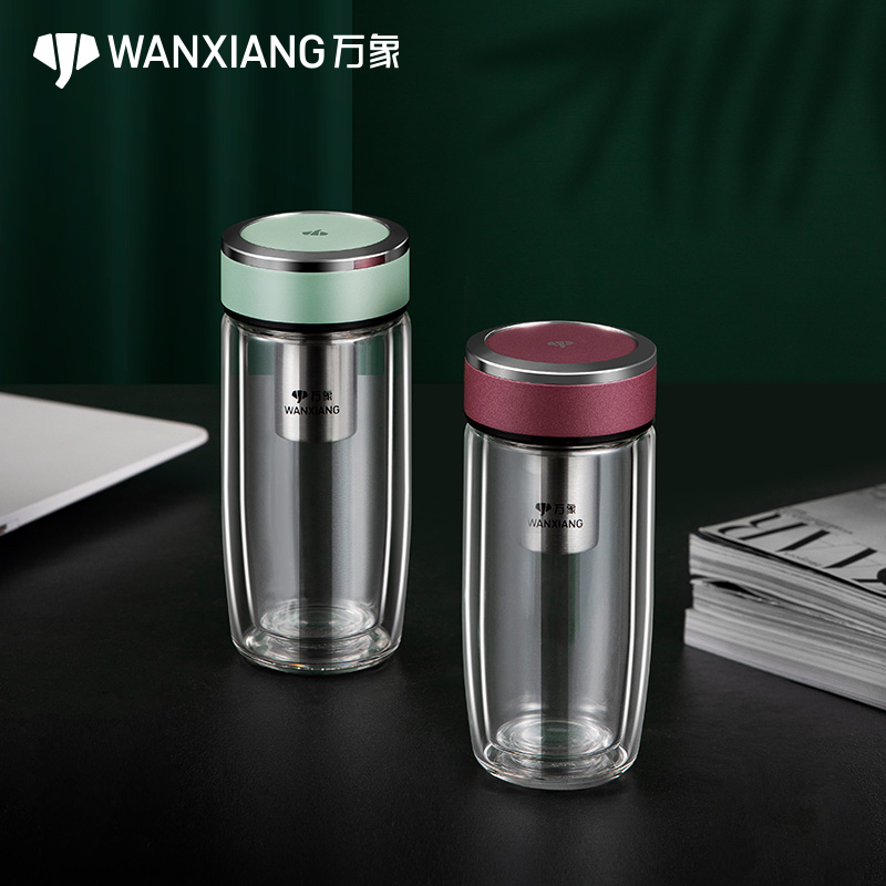 万象双层玻璃杯V195L