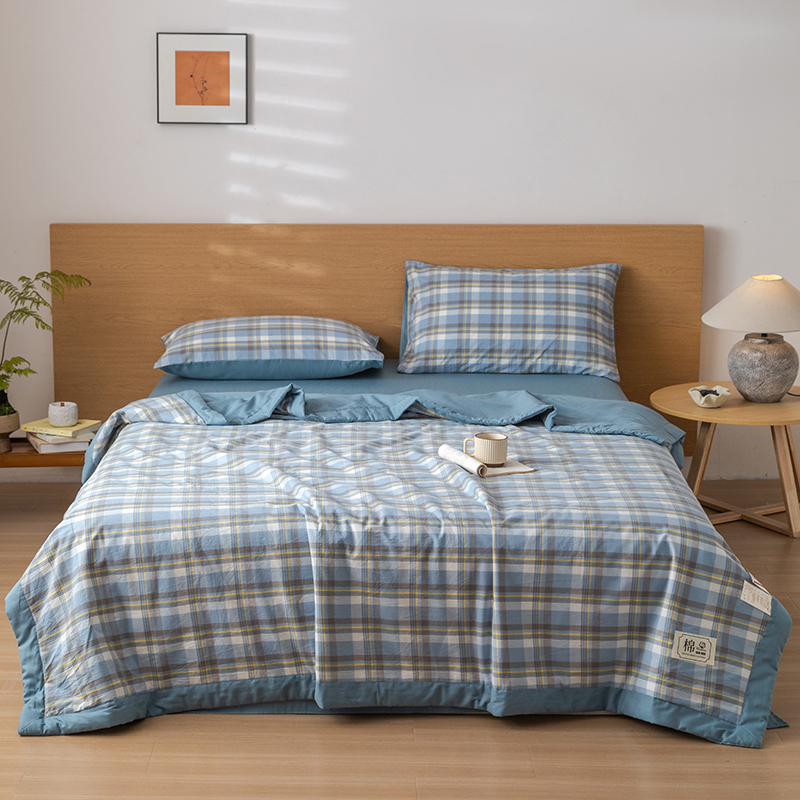 花花公子-家纺-色织水洗棉新疆棉夏季180*200cm空调被